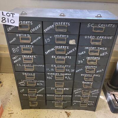 810-Gray Steel Garage Hardware Cabinet