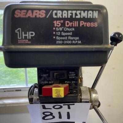 811-Sears Craftsman 15â€ Drill Press Model: C63FRL4229