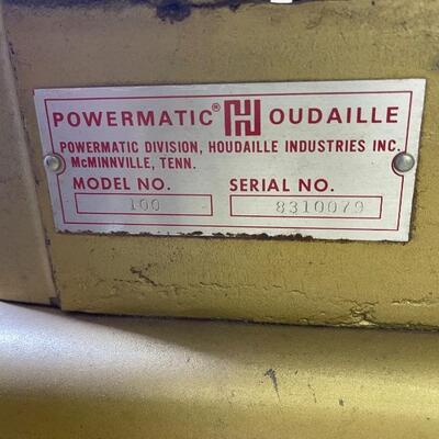 813-Powermatic Houdaille Wood Planer Model: 100