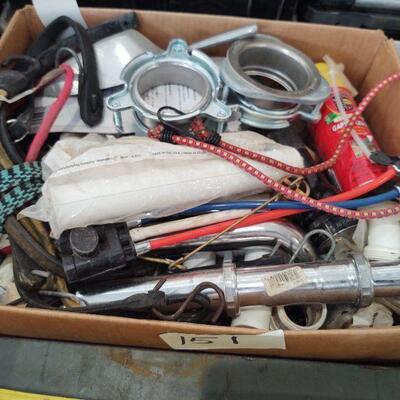 lot 151 - Box of assorted items used in plumbing business 