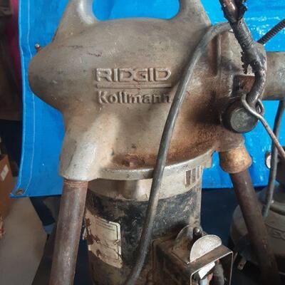 lot 153 - Ridgid Kolman cleaning machine, etc