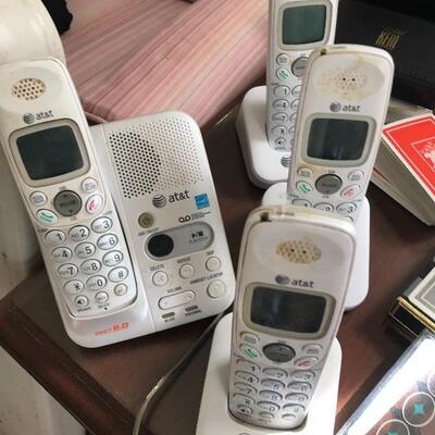 Lot 93L:  Phone System and Playing Cards