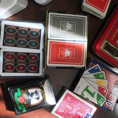 Lot 93L:  Phone System and Playing Cards
