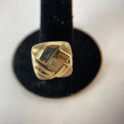 K602 14k Yellow Brushed and Polished Slide/Pendant 