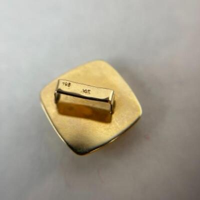 K602 14k Yellow Brushed and Polished Slide/Pendant 