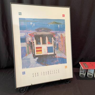 Lot 130 - City by the Bay Art, Glasses, Book