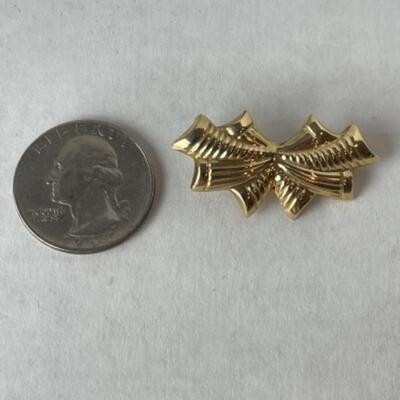 K603 14k Yellow Gold â€œBowâ€ Style Slide /Pendant 