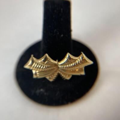 K603 14k Yellow Gold â€œBowâ€ Style Slide /Pendant 