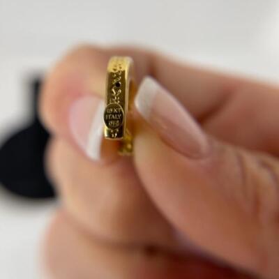 K604 18k Yellow Gold Letter â€œDâ€ Charm / Pendant 