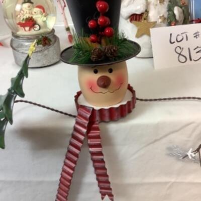 G - 813  Snowman Lot ( Hooked rug Style Stocking ) 