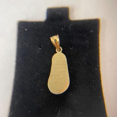 K609 14k Yellow Gold Flip Flop Charm 