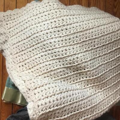 Lot 106B2:  Handcrafted Afghan and More