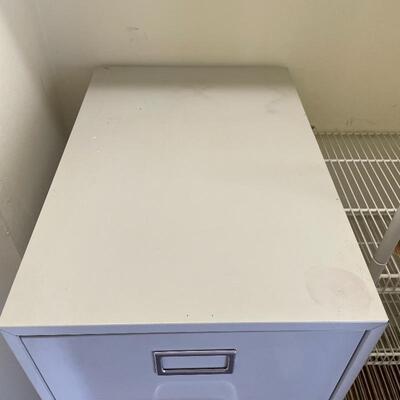 Lot 132 - Locking Metal Filing Cabinet