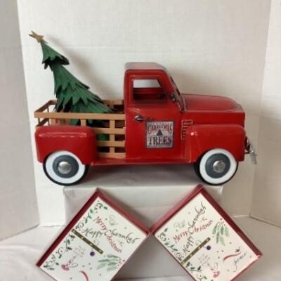 G - 816. Farm Fresh Christmas Trees Red Truck