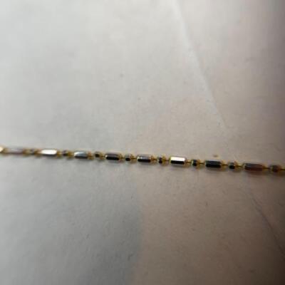 K616 14k Yellow Gold Snowman 18â€ Necklace 