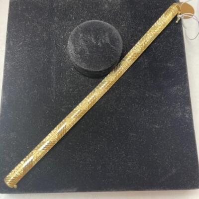 K620 14k Yellow Gold 7â€ 8mm Flex Bracelet 