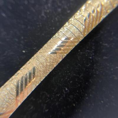 K620 14k Yellow Gold 7â€ 8mm Flex Bracelet 