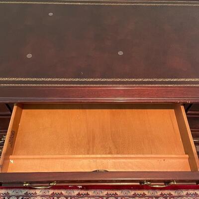Lot 134 - Leather Top Desk by Sligh