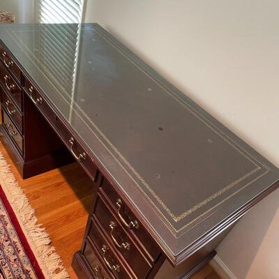 Lot 134 - Leather Top Desk by Sligh