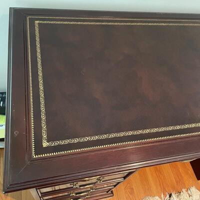 Lot 134 - Leather Top Desk by Sligh