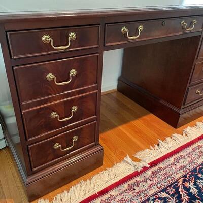 Lot 134 - Leather Top Desk by Sligh