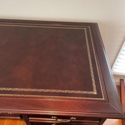 Lot 134 - Leather Top Desk by Sligh