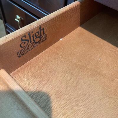 Lot 134 - Leather Top Desk by Sligh