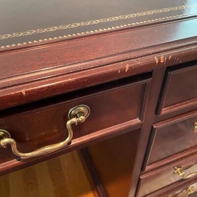 Lot 134 - Leather Top Desk by Sligh
