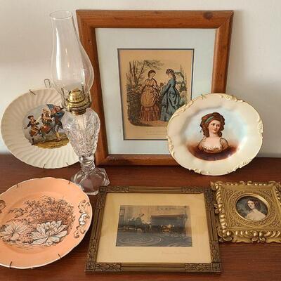 Lot 88: Wallace Nutting, Handpainted Plates and More