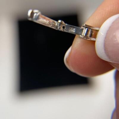 K621 14k White Gold CZ Bracelet 