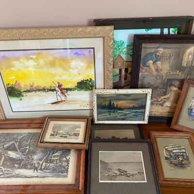 Lot MB134: Framed Art