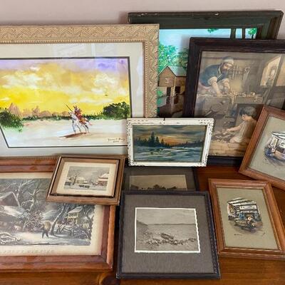 Lot MB134: Framed Art