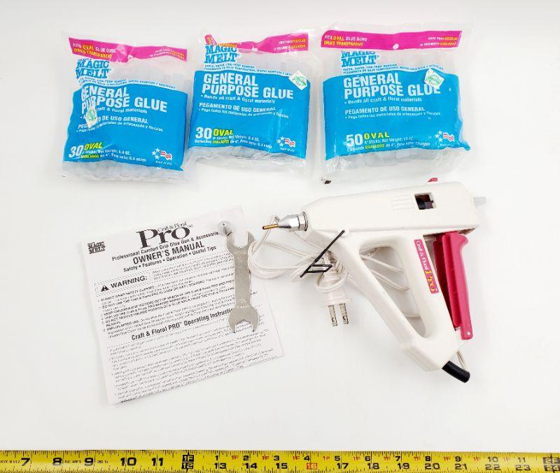 CRAFT & FLORAL PRO GLUE GUN AND GLUE