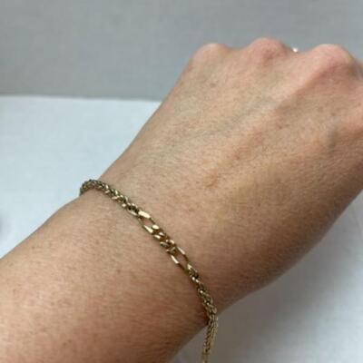 K632 14k Yellow Gold Rope & Italian Link Bracelet 
