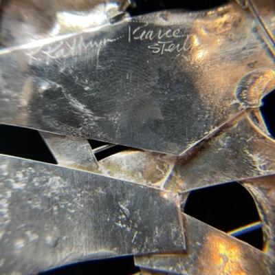 K638 Artisan Made Sterling Necklace and Earring Set by Kathryn Pearce