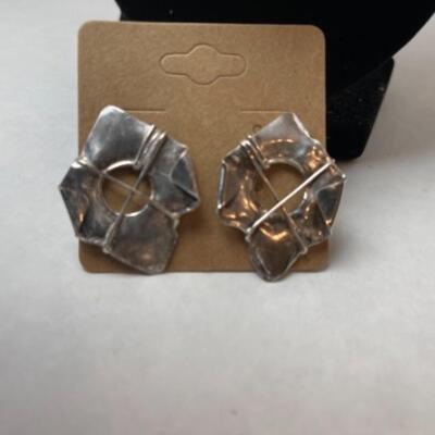 K638 Artisan Made Sterling Necklace and Earring Set by Kathryn Pearce