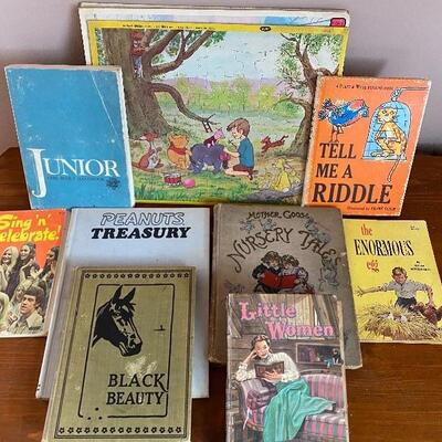 Lot MB145: Vintage Books and Puzzles 