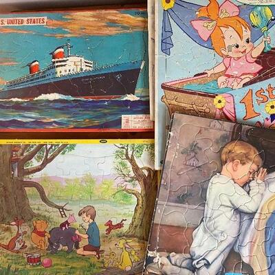 Lot MB145: Vintage Books and Puzzles 