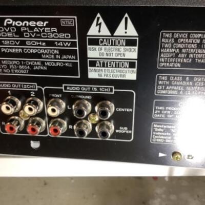 G - 830 Pioneer DVD, Panasonic Omnivision VHS, Altec Lansing 