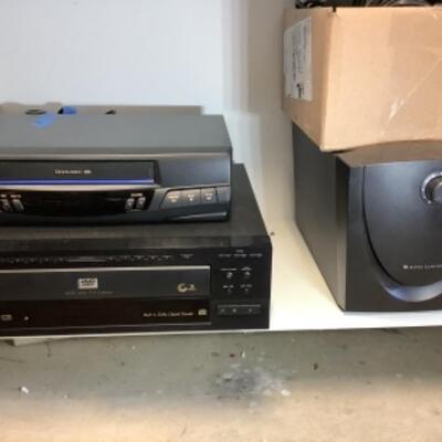 G - 830 Pioneer DVD, Panasonic Omnivision VHS, Altec Lansing 