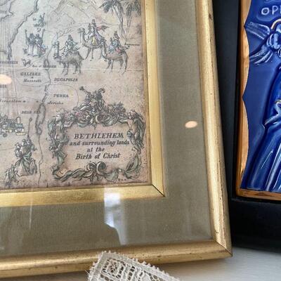 Lot 145 - Bethlehem Map & Books on Religion 