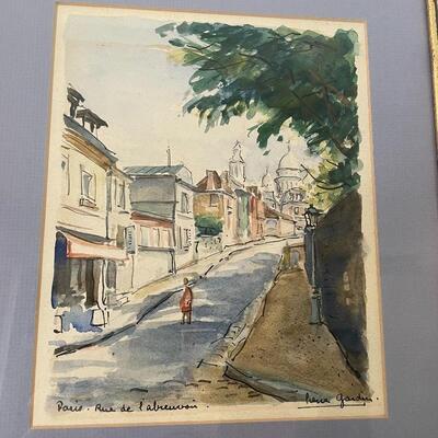 Lot 146 - 3 Pierre Gardin French Watercolors & Normandy Book
