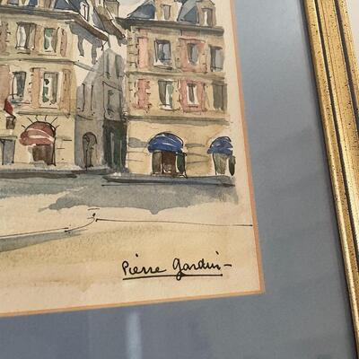 Lot 146 - 3 Pierre Gardin French Watercolors & Normandy Book