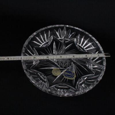 Lot #203: Vintage Bohemia Cut Crystal Candy Dish Set
