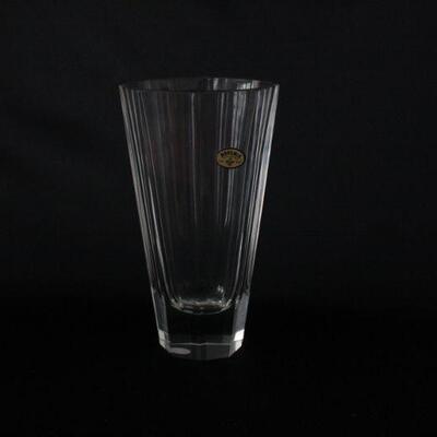 Lot #205: Vintage Bohemia Lead Crystal Vase Czech Republic  