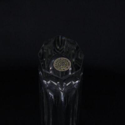 Lot #205: Vintage Bohemia Lead Crystal Vase Czech Republic  