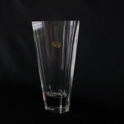 Lot #205: Vintage Bohemia Lead Crystal Vase Czech Republic  