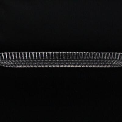 Lot #208: Vintage Bohemia Hand Cut Crystal Extra Long Serving Dish
