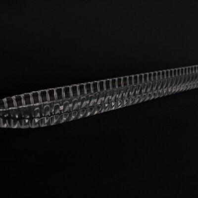 Lot #208: Vintage Bohemia Hand Cut Crystal Extra Long Serving Dish
