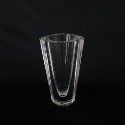 Lot #210: Orrefors Sweden Leaded Crystal Vase and Candy Dish